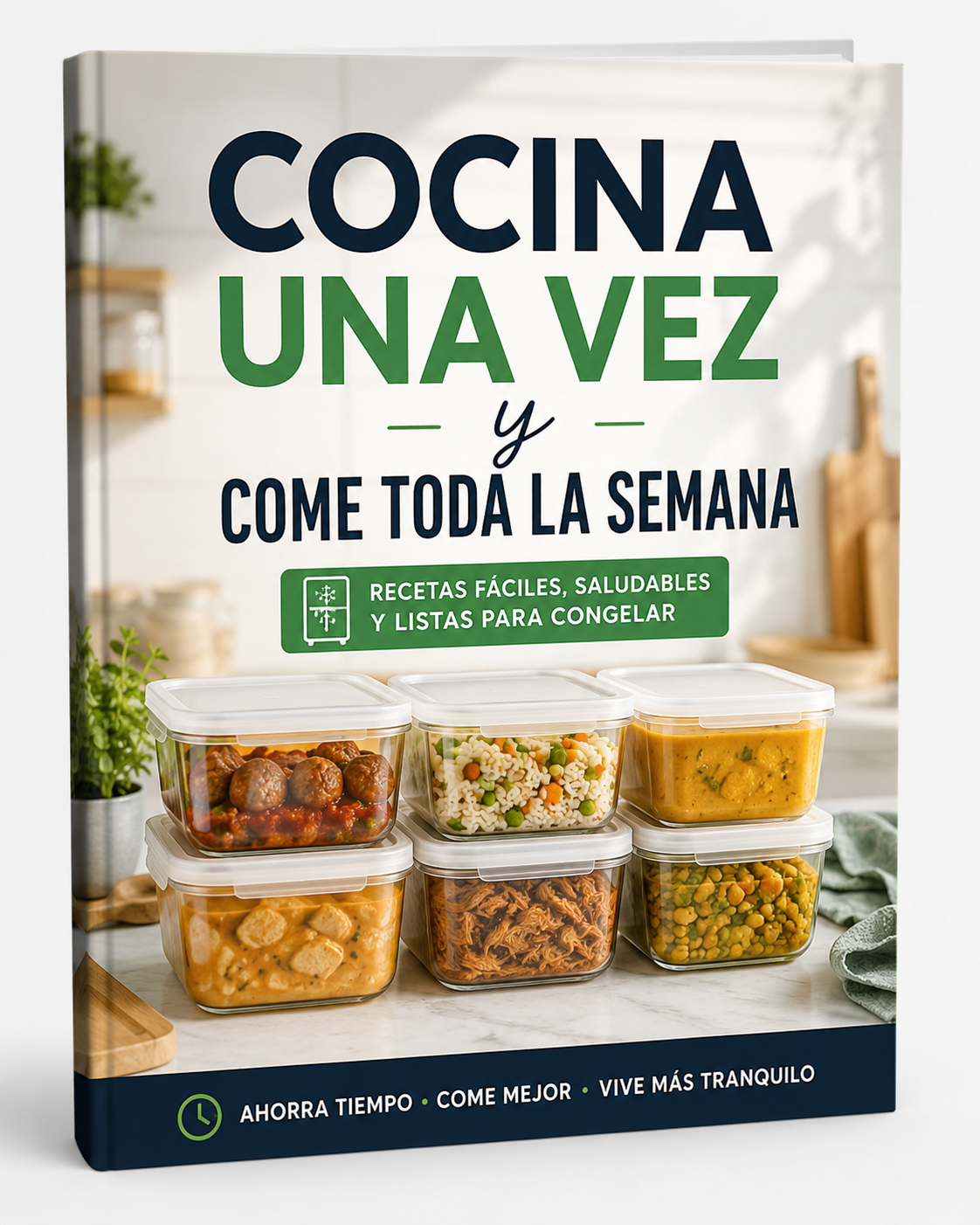 Cocina una vez y come toda la semana: Recetas fáciles y saludables para congelar
